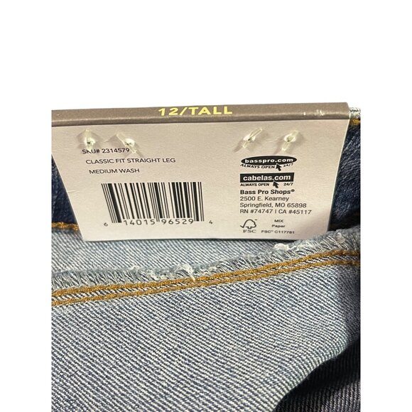 Natural Reflections Women's 12/T Classic Fit Straight Leg Jeans Everyday Wear - Picture 10 of 11